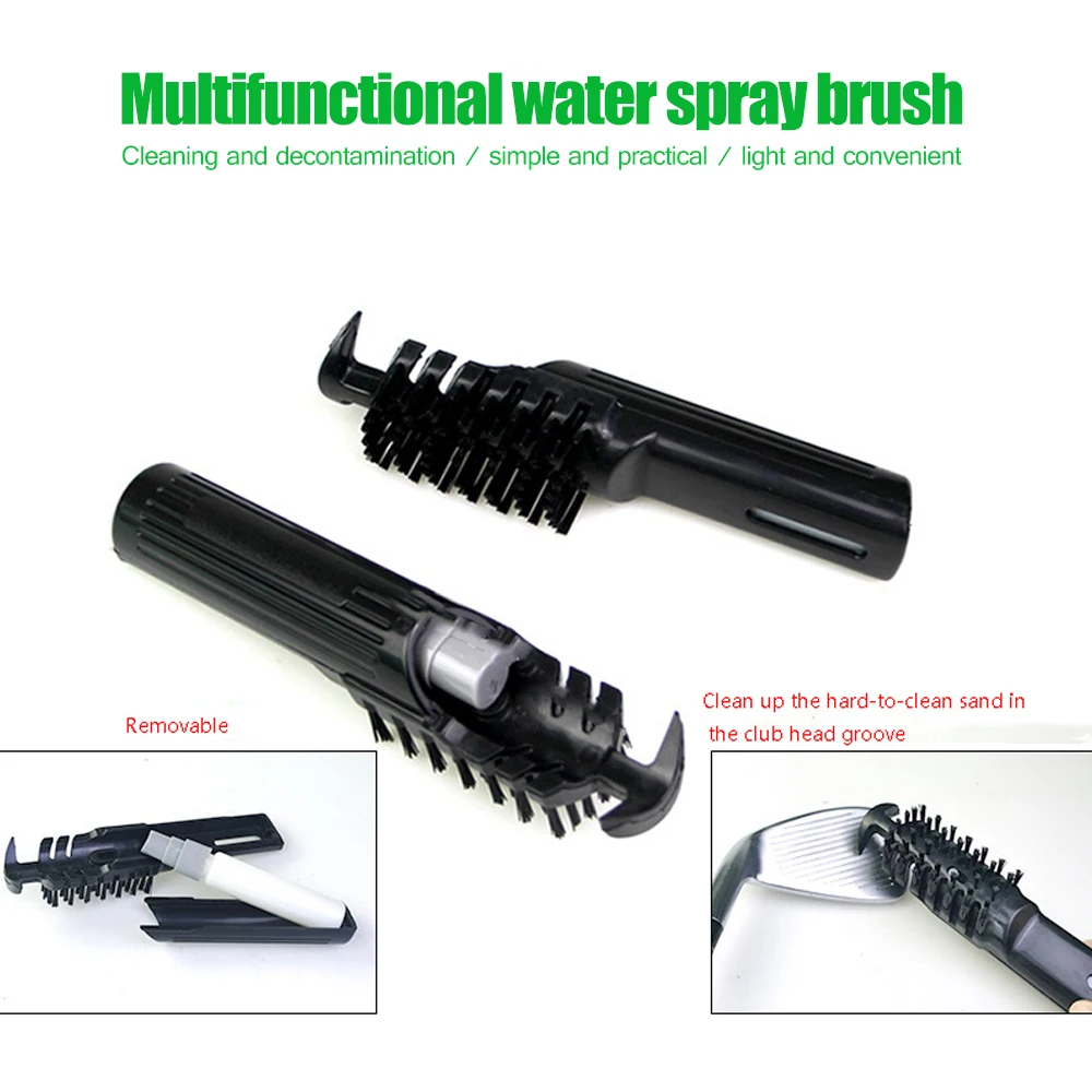 Golf Club Spray Brush with Detachable Bottle Water Brushes 2-in-1 Groove Cleaner Kit Durable Cleaning Tool | Спорт и развлечения