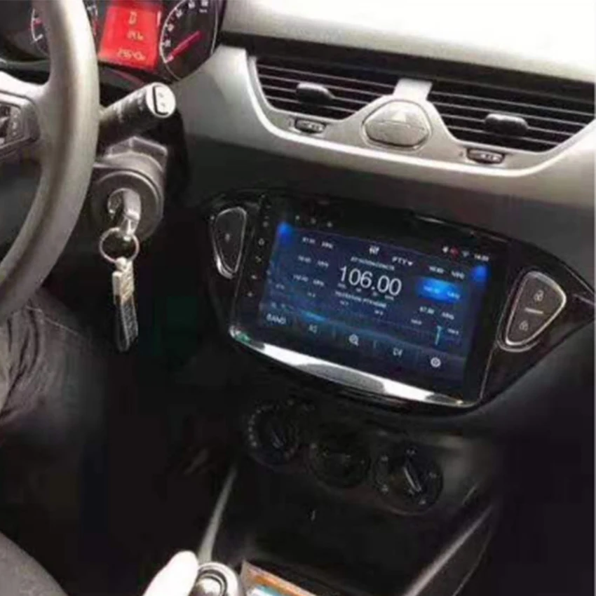 Автомобильный радио Android мультимедиа-плеер для Opel Corsa E Vauxhall с сенсорным экраном GPS-навигацией с поддержкой Carplay и Bluetooth