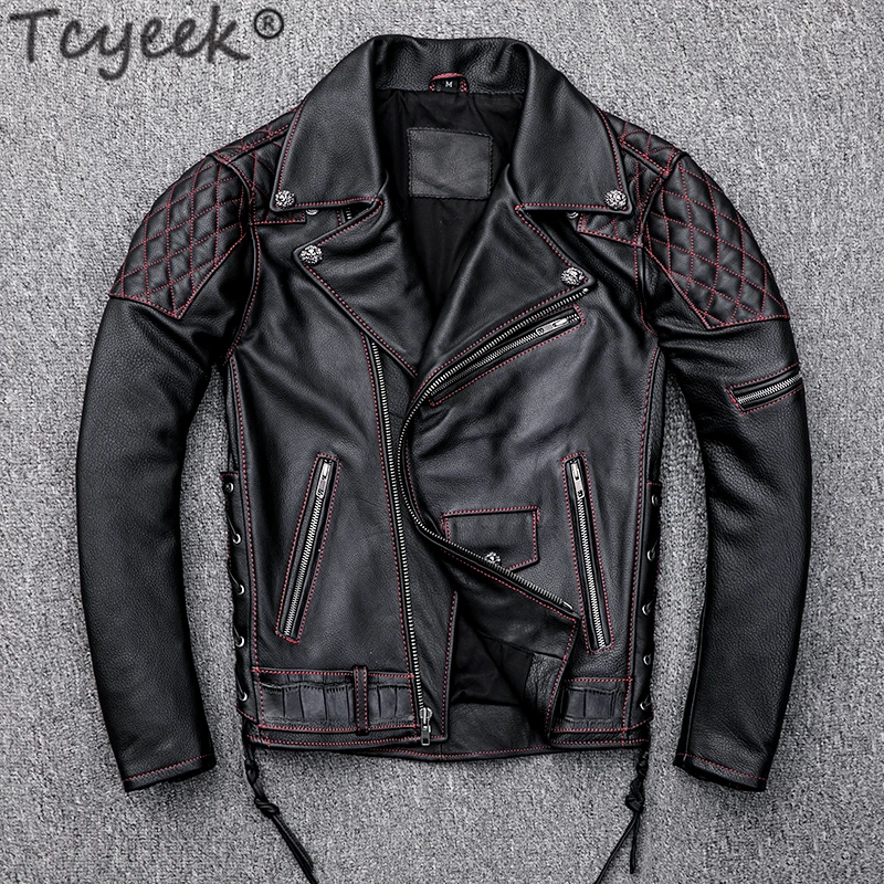 

100% Genuine Leather Jacket Men Clothes 2020 Autumn Winter Motorcycle Real Cow Leather Jackets Plus Size Coats Jaqueta De Couro