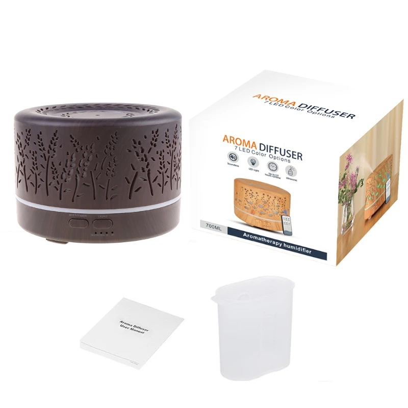 

700Ml Silent Air Humidifier Essential Oil Diffuser Aromatherapy Electric Ultrasonic Cool Mist Maker for Home Retailsale