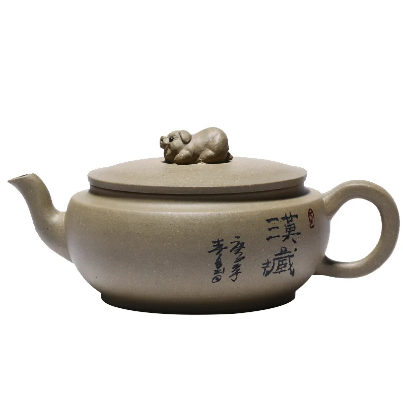 

Yixing purple clay teapot famous handmade Duan mud big mouth Hanfeng teapot