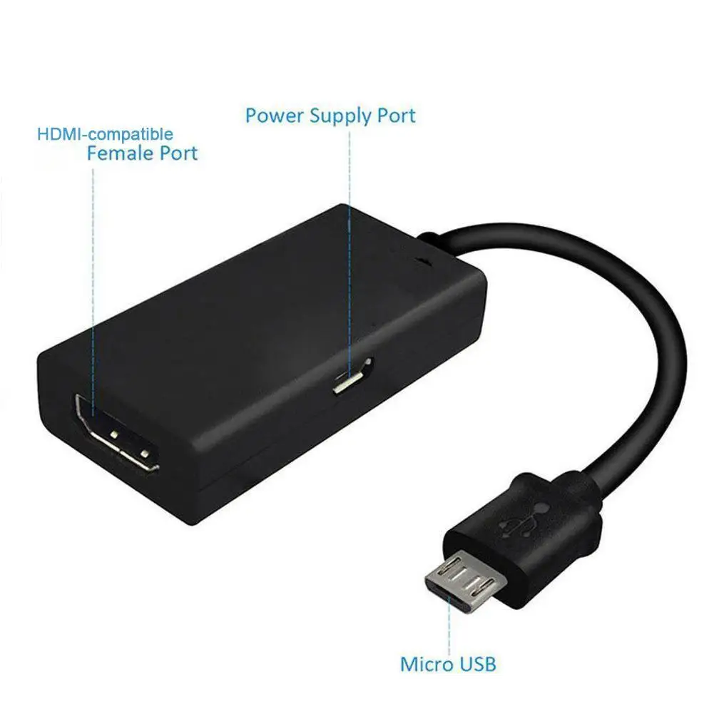 Переходник Micro USB/HDMI кабель-конвертер 1080P HD TV MHL для Samsung Galaxy Android ноутбуков