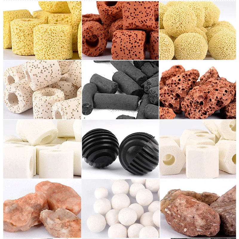

Aquarium Fish Tank Filter Media Material Activated Carbon Ceramic Ring Bio Ball with Net Bag Bacterial House Aquarium Supplies