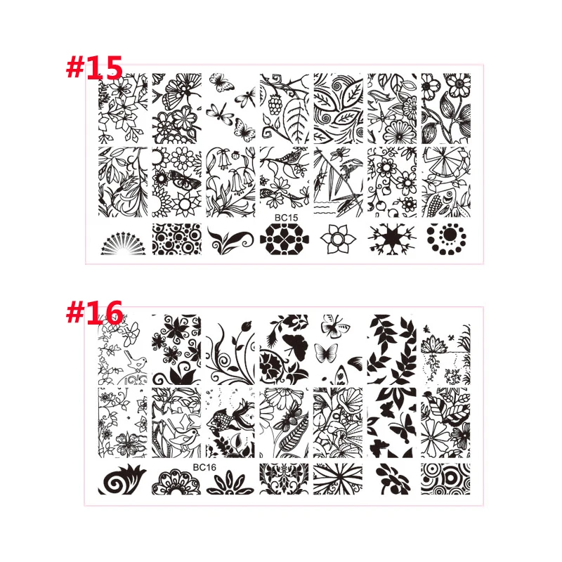 Дизайн ногтей шаблон лак макияж штемпель для тиснения пластины чехол