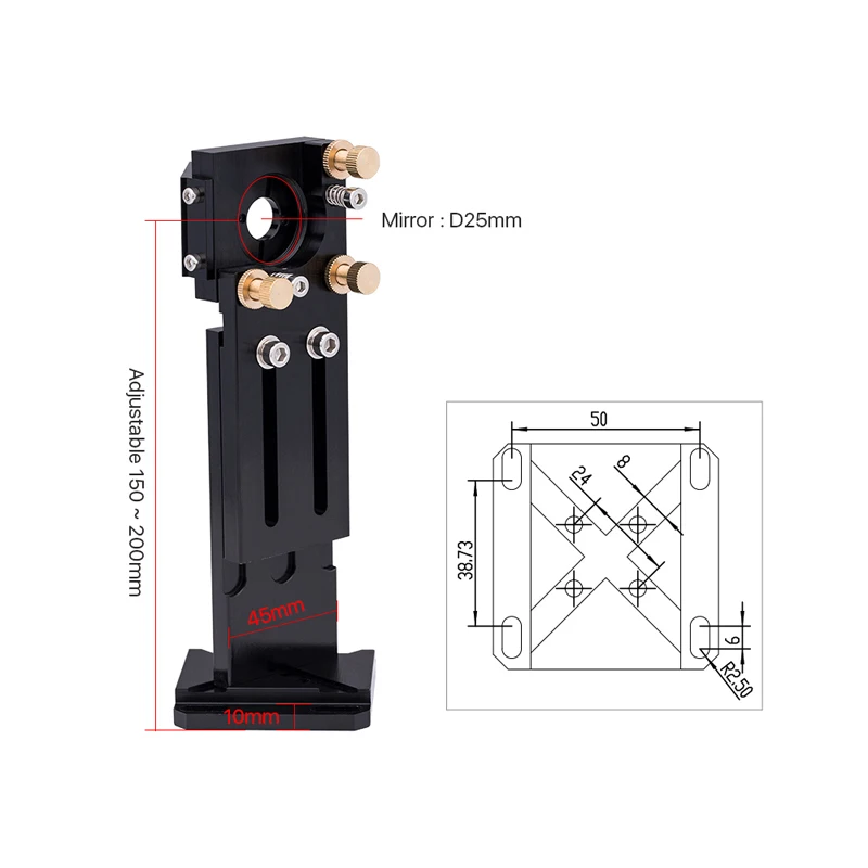 Набор головок для лазерного гравировального станка CO2 диаметром 18 мм фокусные