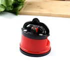 Точилка для ножей на присоске, профессиональный инструмент для заточки, мини-присоска, стальная, с присоской