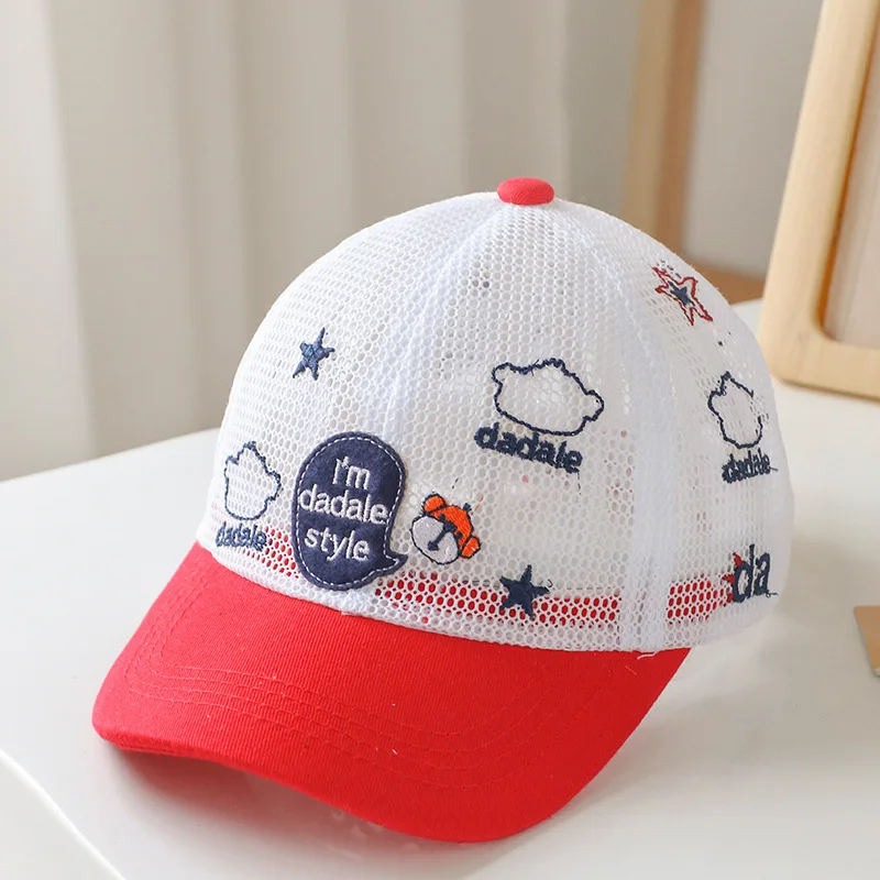 

Children's Sunshade Thin Peaked Cap Baby Boy Girl Fashion Cartoons Letter Cotton Breathable Spring Summer Autumn 0-3Years New
