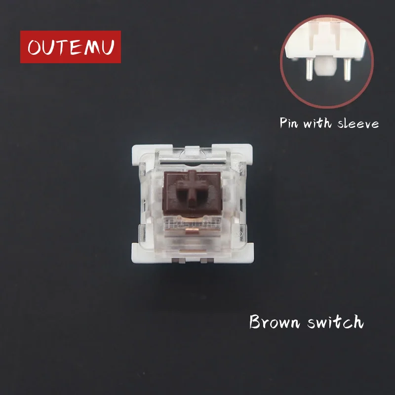 

Outemu Switches mechanical keyboard black blue brown red key switch for CIY Sockets SMD 3pin Thin pins Compatible with MX switch