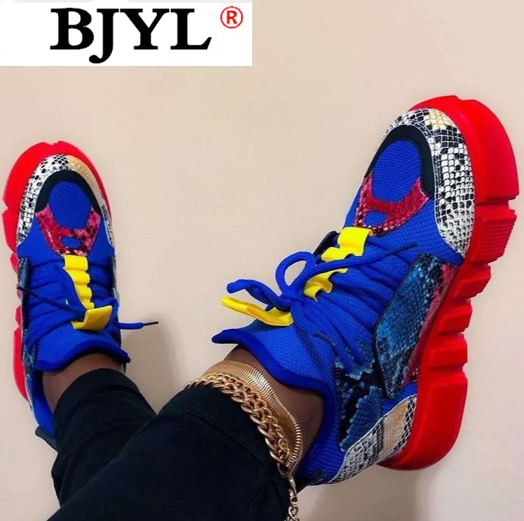 

2021 Casual Shoes Woman Fashion Mixed Colors Platform Sneakers Trainers Women Flat Shoes Zapatos De Mujer Womens Sneaker Basket