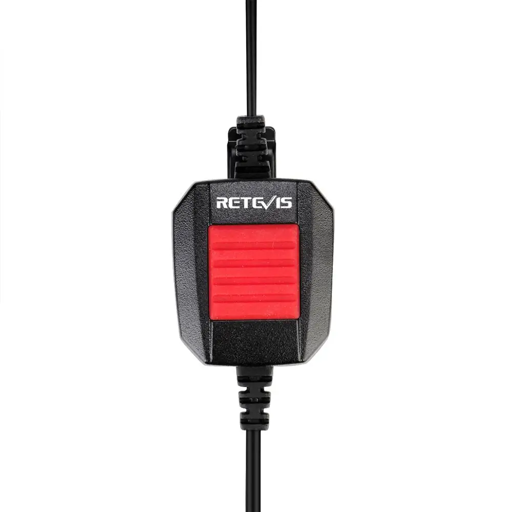 10pcs Retevis EA110M 6Pin Stylus PTT Mic Earpiece Covert Air Tube  And IP66 Waterproof Headset With GP328plus Connector C9086A