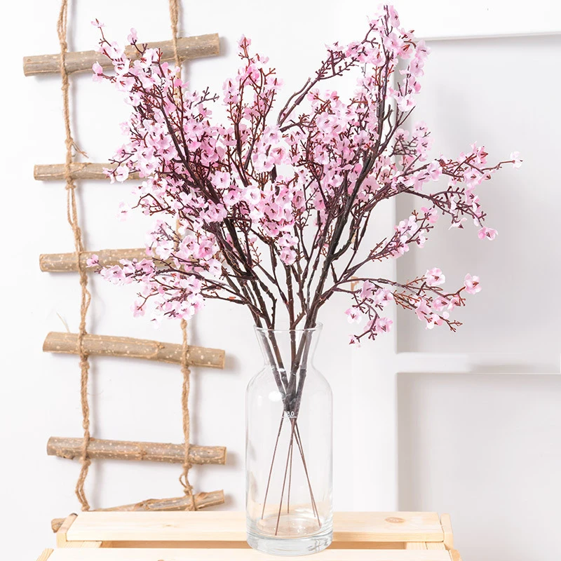 Гипсофила искусственная Цветочные белые ветки качественные искусственные цветы