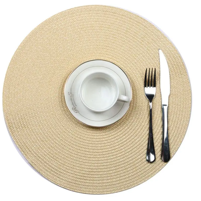 Крытый и открытый круглый тканые салфетки набор из 6 идеально подходит для осени