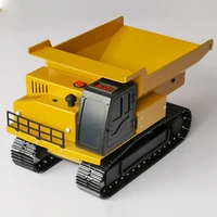 full metal remote control dump truck unlimited rotation crawler mining truck engineering vehicle model