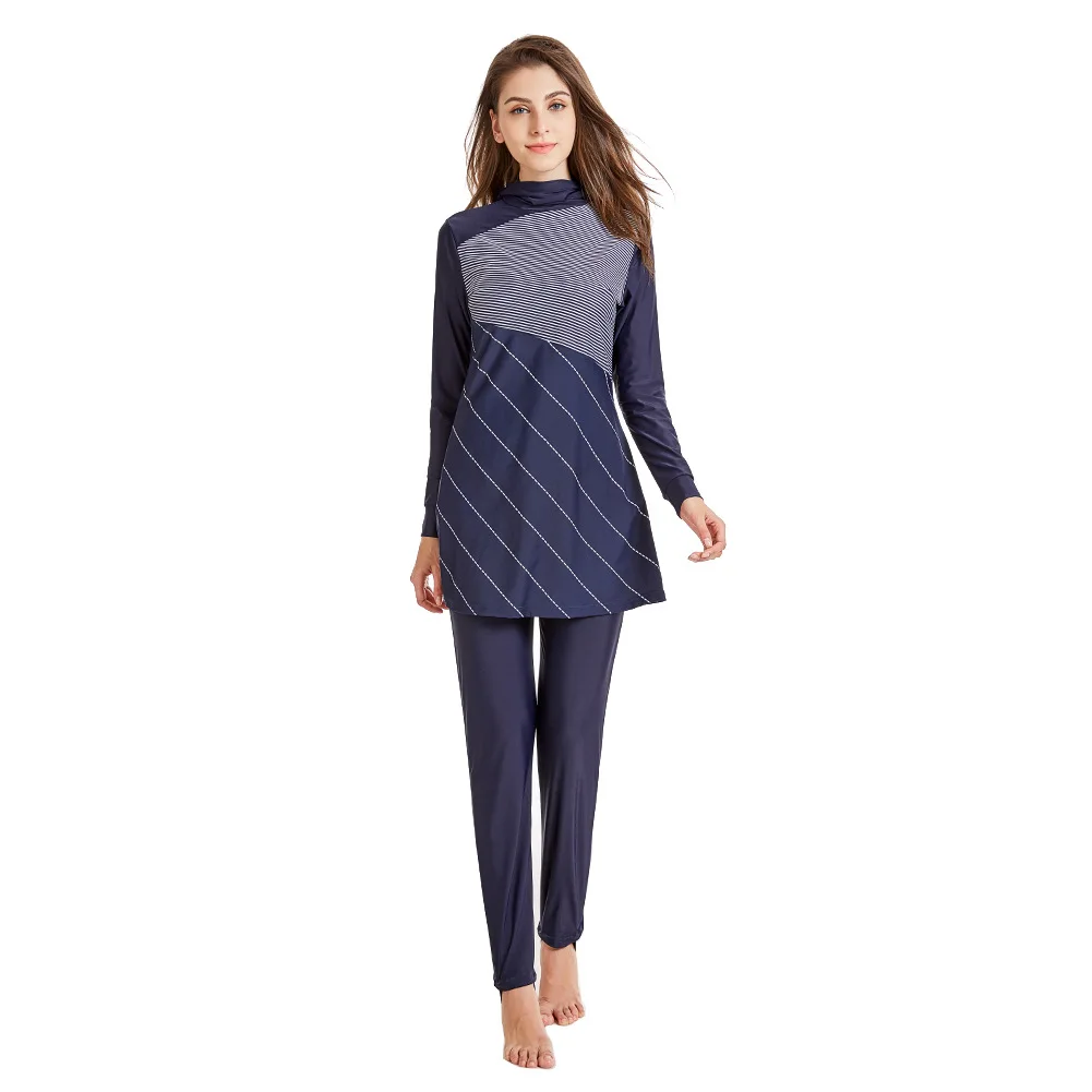 

Женская сшитая мусульманская одежда для плавания, хиджаб, мусульманский женский костюм для плавания, одежда для серфинга, спортивная одежд...