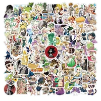 1050100pcs hot anime dr stone stickers graffiti decals waterproof skateboard sticker for laptop suitcase luggage diy kid toys