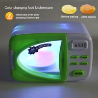 simulation mini cute microwave oven toys fun pretend toys set simulation food role play kitchen childrens educational toy