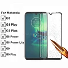 2-1 шт. 9D закаленное стекло с полным клеем для Motorola Moto G9 Play Защита экрана для Moto G8 Play Plus G9 G8 Power Lite XT2019 стекло