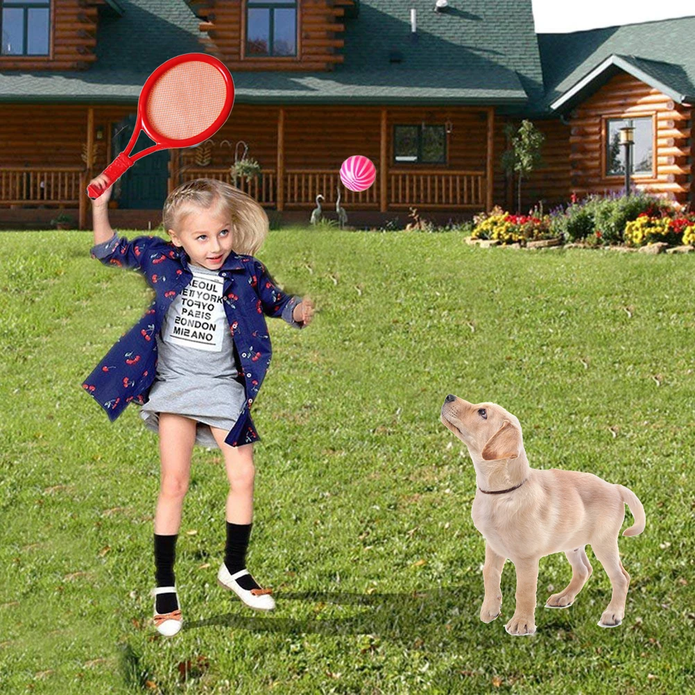 

Super sell Red Children Kids Play Game Plastic Tennis Badminton Racket Sports Toy Set Gift Educational Outdoor Games Toys
