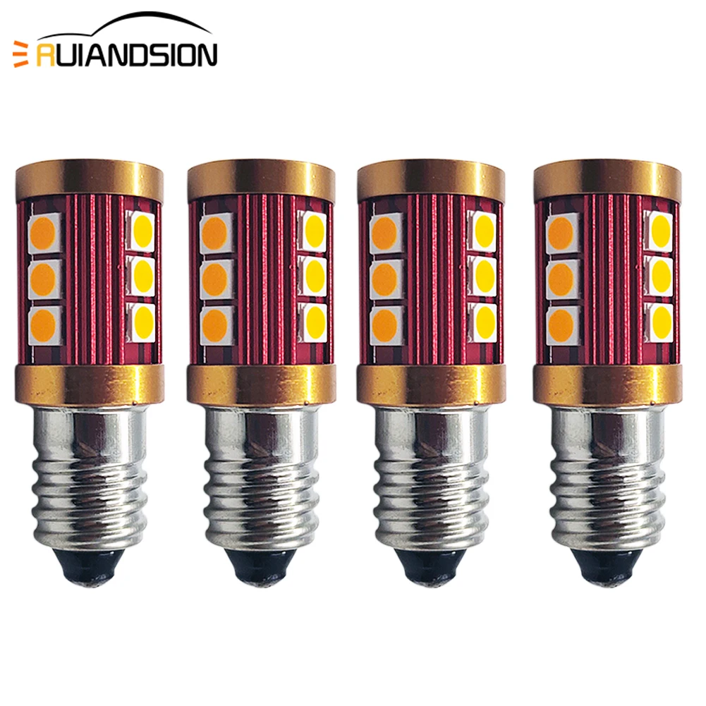 4 шт. 3030 12smd E10 обновленная светодиодная лампа фонарик сменная Рабочий фонарь с