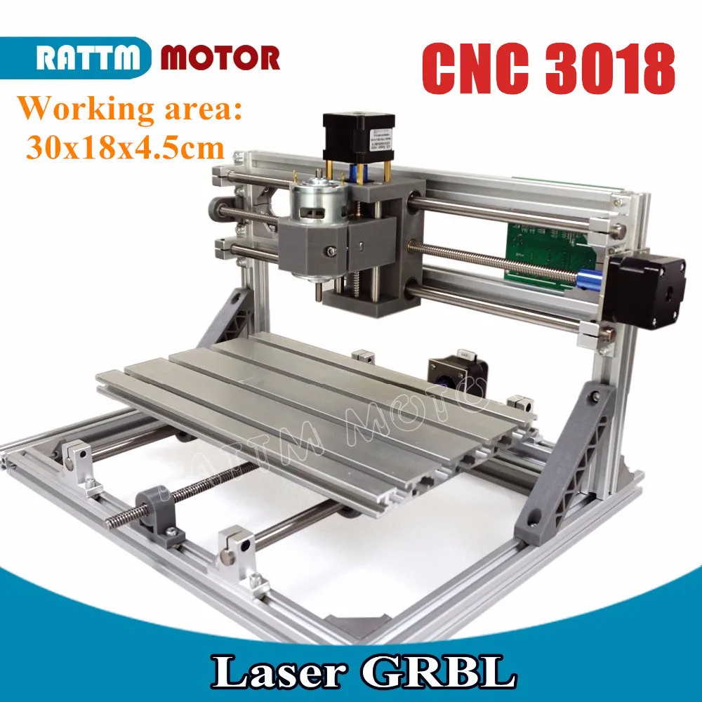 RU корабль 3018 GRBL управления DIY мини-станок с ЧПУ рабочая зона 300x180x45 мм 3 оси Pcb фрезерный станок, древесины маршрутизатор, ЧПУ маршрутизатор v2.4