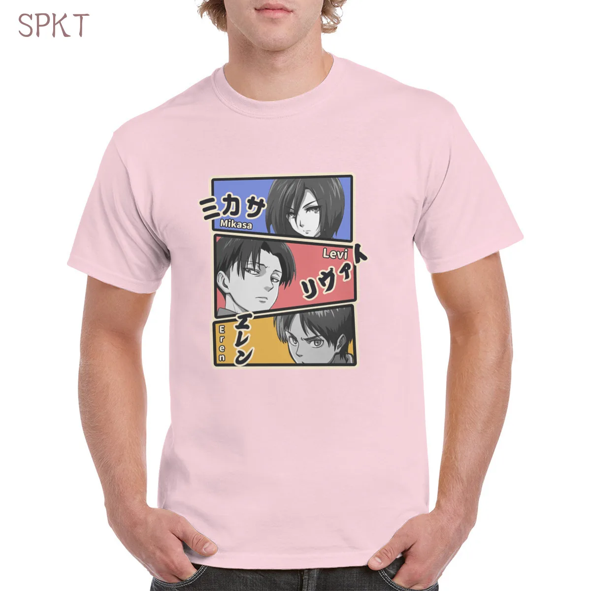 

Levi Ackerman Attack On Titan Three in a series 100% Cotton Tshirt Top Harajuku Aesthetic Tshirt Oversized clothes Female/Man