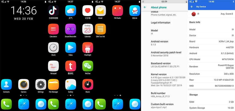 Поддержка Google Play 3," маленький мини мобильный телефон android 8,1 MTK6739 четырехъядерный 2 ГБ+ 16 Гб 64 Гб 4G смартфон с двумя sim-картами K-Touch i9