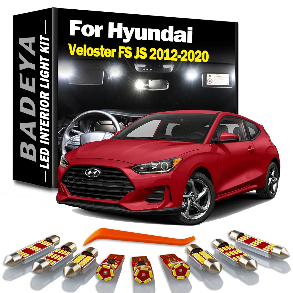 

BADEYA For Hyundai Veloster FS JS 2012 2013-2015 2016 2017 2018 2019 2020 LED Interior Map Dome Light Kit Auto Led Lamp Canbus