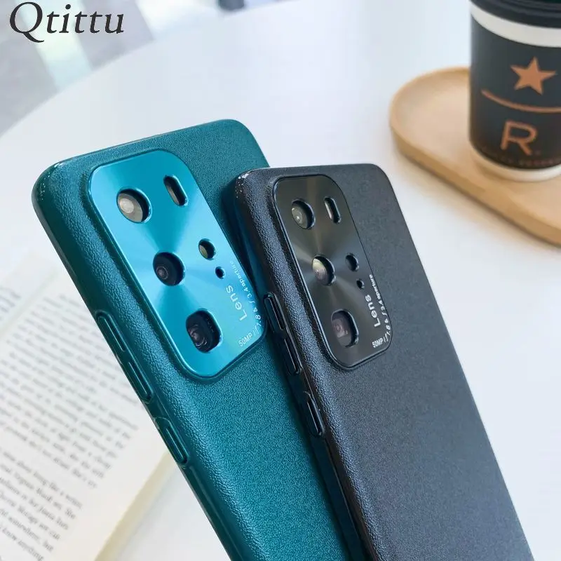 Чехол для телефона Huawei P40 Pro чехол P30 Жесткий из поликарбоната с узором в виде кожи