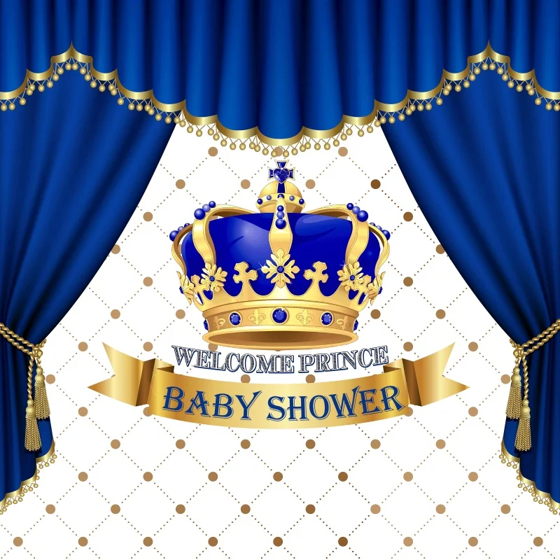 

Yeele Baby Shower Photocall Curtain Crown Birthday Photography Backdrop Photographic Decoration Backgrounds For Photo Studio