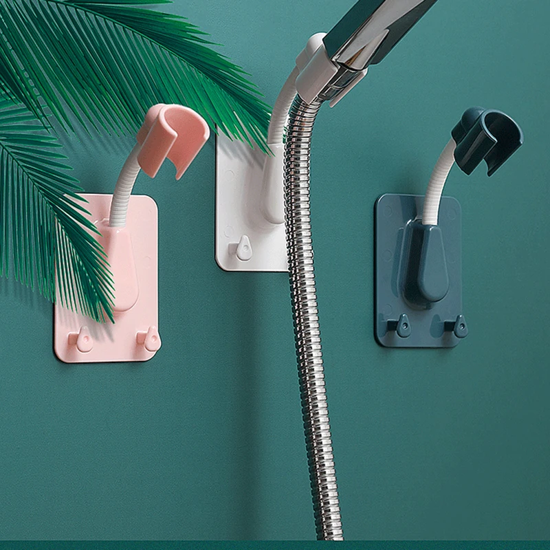 

360° ABS Shower Head Holder Adjustable Self-Adhesive Showerhead SPA Bathroom Bracket Wall Mount Stand