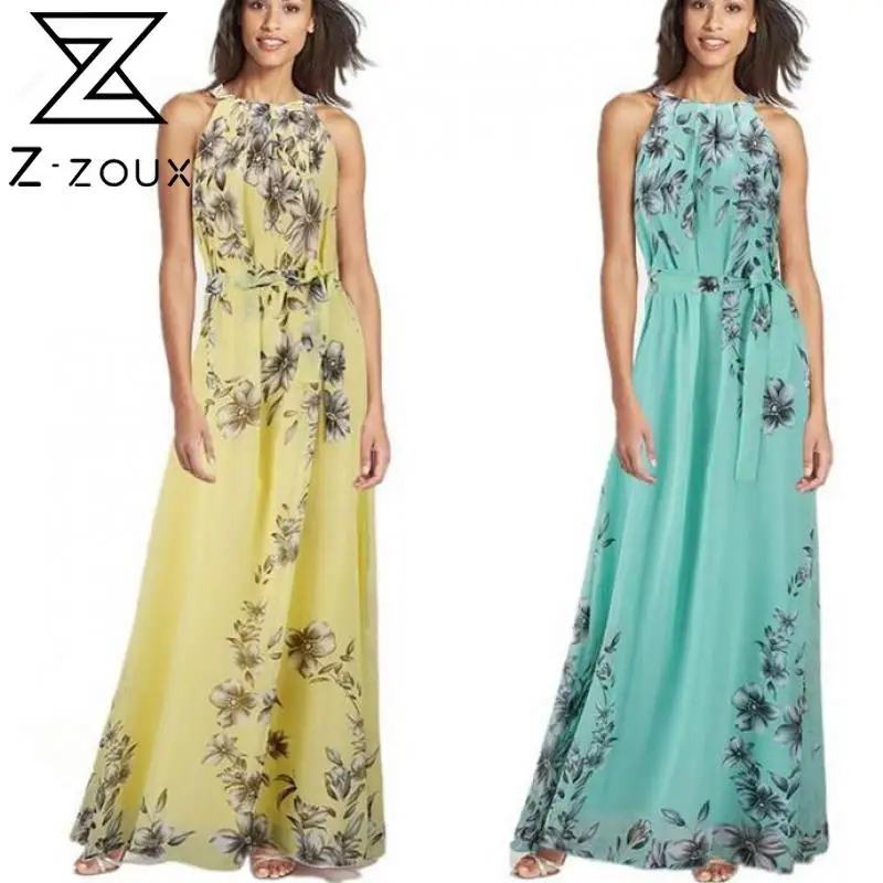 Женское шифоновое платье с открытыми плечами без рукавов | Женская одежда