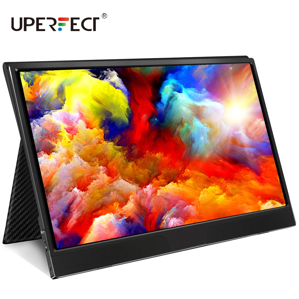 저렴한 UPERFECT-15.6 FHD 1080p 휴대용 모니터, Ps4 Xbox 스위치 게임용 노트북 PC 전화 모바일 LCD 디스플레이