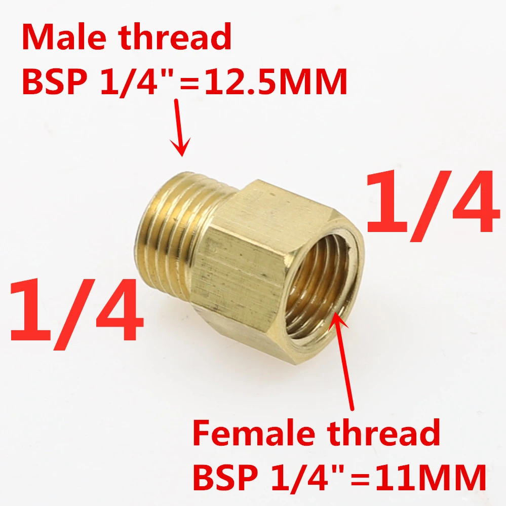 02 M x 02 F 1 шт. медный M/F 1/", 1/4", 3/", 1/2" 3/" BSP Мужской на женский резьбовой латунный адаптер муфты латунный фитинг для труб - Цвет: 02 M x 02 F