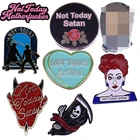 Значок призрак не Todaaay с эмалью сатана, брошь мрачного Жнеца, аксессуар властелин смерти