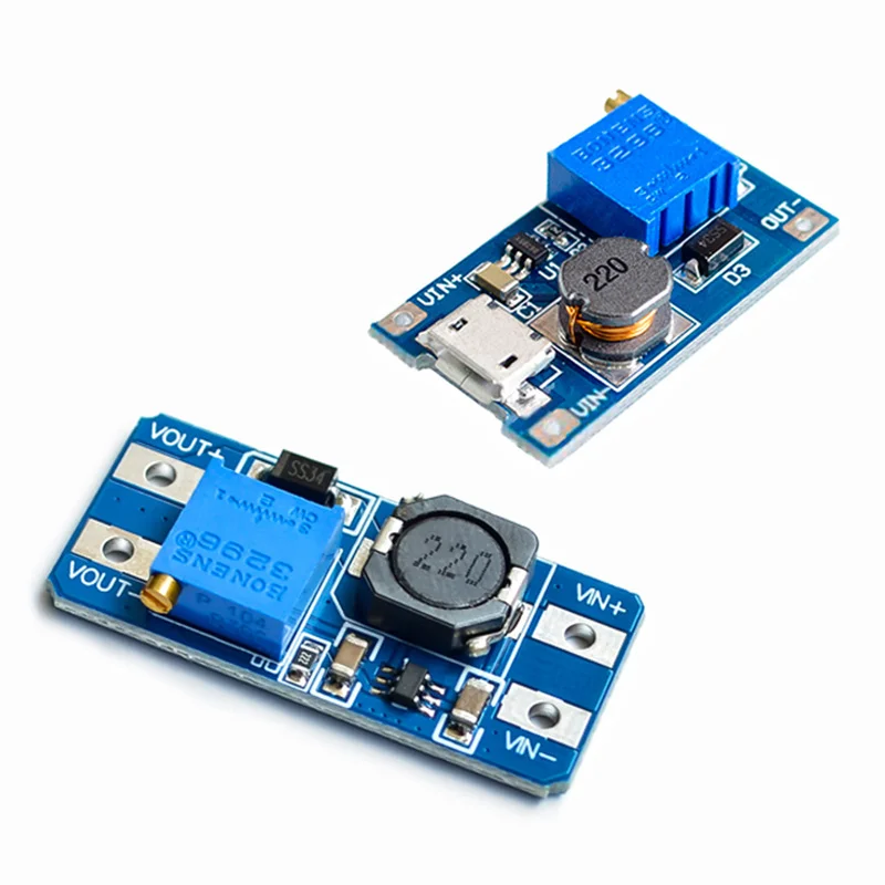 

12pcs/lot MT3608 DC-DC Step Up Converter Booster Power Supply Module Boost Step-up Boards MAX output 28V 2A Modules Board