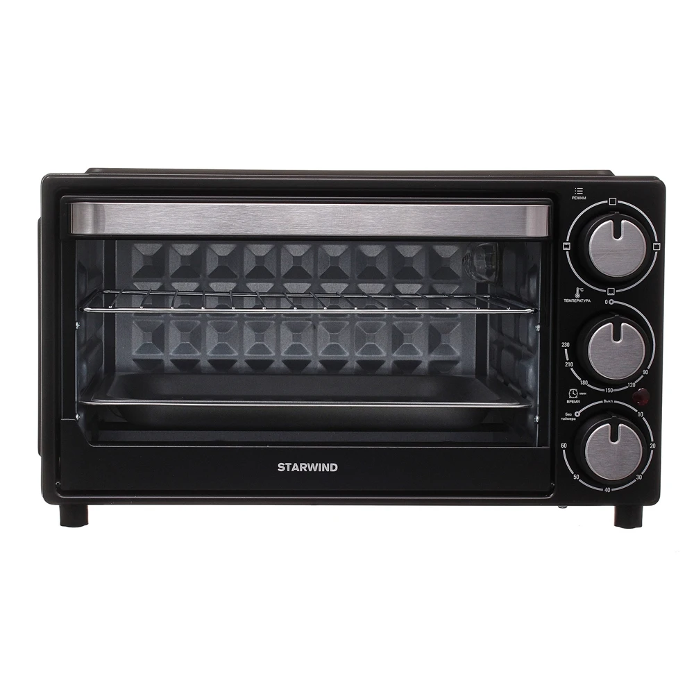 Mini oven Starwind SMO2001 1300W black electric appliance kitchen high-temperature cooking stove | Бытовая техника