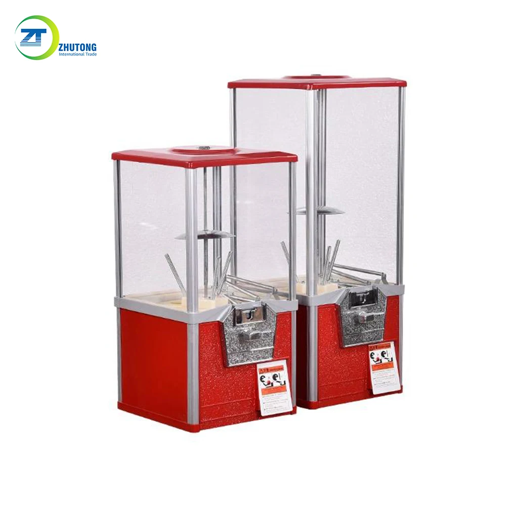 China classic 20&quot 30&quot in height coin operated bulk candy dispenser gum ball 2-inch toy capsule all-metal vending machine |