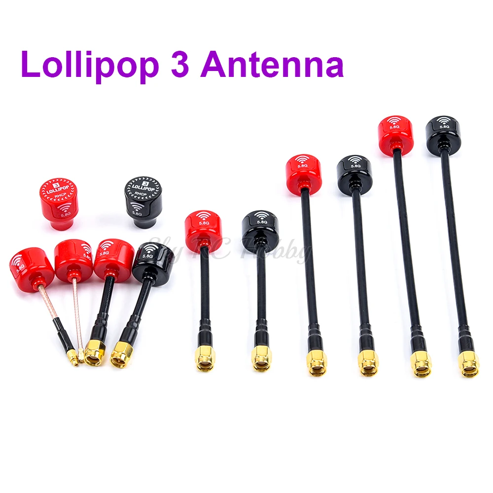 

FPV Antenna Lollipop 3 V3 Antenna Lollipop3 5.8G 2.3Dbi RHCP FPV SMA RP-SMA UFL MMCX For RC FPV RC Racing Drone