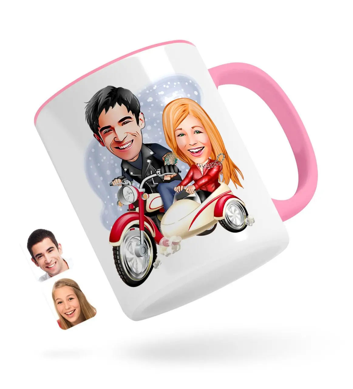 

Персонализированные Валентина карикатура розового кружка Bardak-12