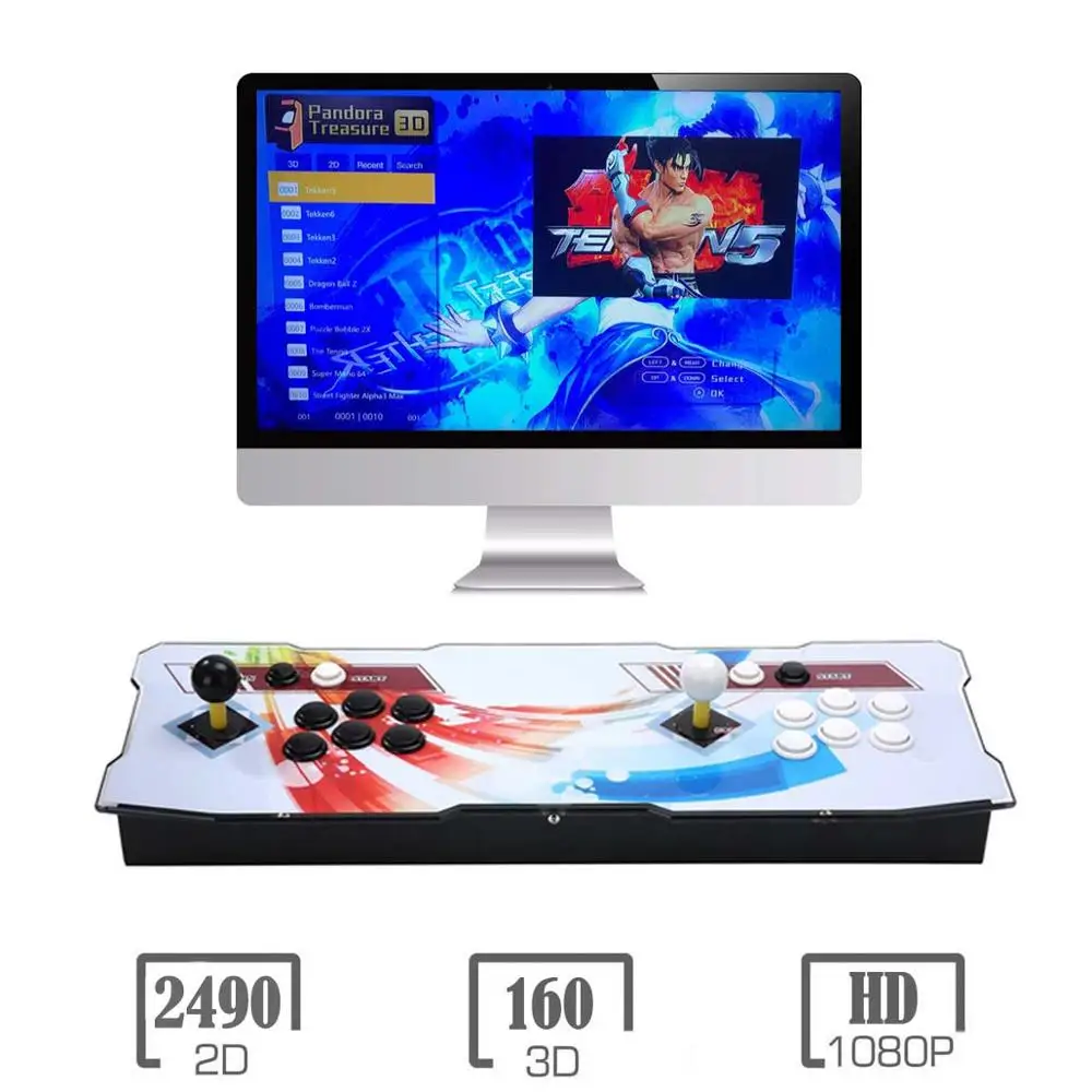 Striped 3D Pandora игровой автомат | 2200 HD игры | 1280x720P | 2 игрока управления играми | добавить больше игр | Любимый список | Поддержка 4 игроков - Цвет: Striped