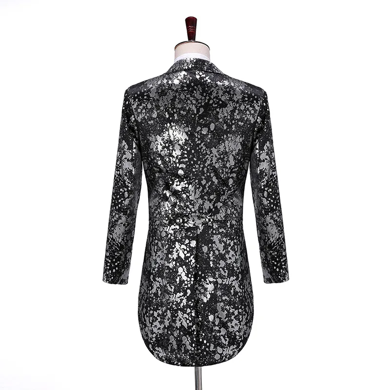 

2020 Men's Leopard Tuxedo Suit Fashion Singer Performances Suit Two