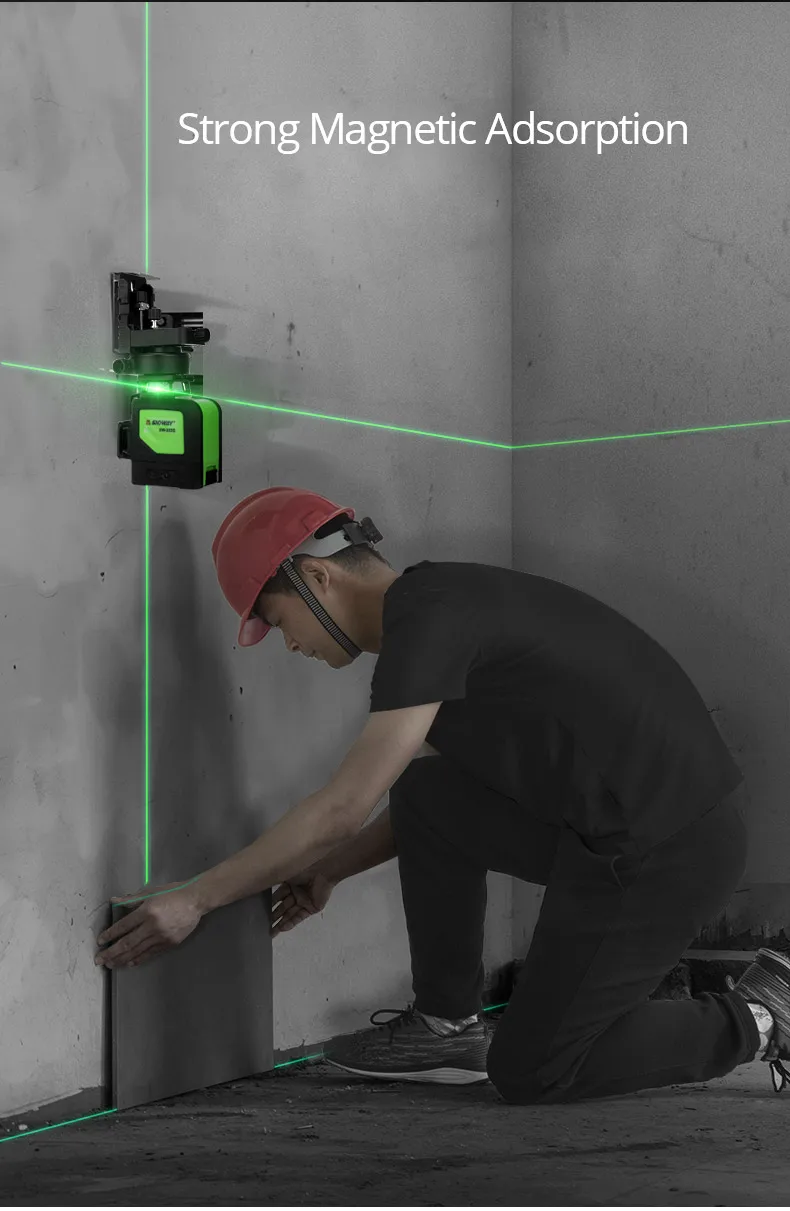 

Laser Level 3D 12 lines Vertical and Horizontal High precision Automatic Self Leveling 360 Degree Rotary Cross Green Beam Nivel