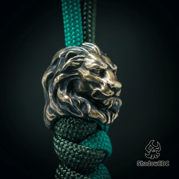 

[Shadow] Original Lion King Knife Beads Handmade Car Key Pendant Outdoor EDC Pendant DIY Charm