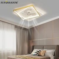 modern ceiling light indoor fan light gold led ceiling lamp 110v 220v for living room bedroom dining room led lighting fixture
