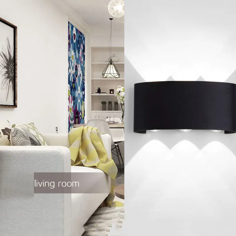 

Led Wall Lamp Modern Sconce Stair Light Fixture Living Room Bedroom Bed Bedside Indoor Lighting Home Hallway Loft