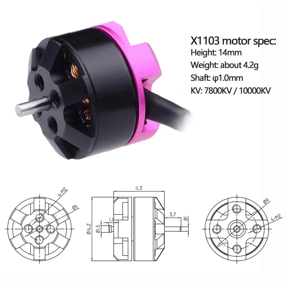 surpasshobby 4 шт 2 шт 1103 1104 4600kv 7000kv 8700kv 7800kv 10000kv бесщеточн