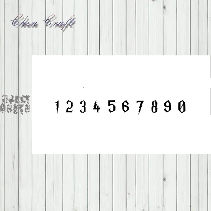 Металлический Трафаретный вырубной штамп Гарри арабскими цифрами Трафареты