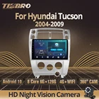 Автомагнитола, 2DIN, Android 10,0, для Hyundai Tucson 2004-2009, GPS-навигация, стерео приемник, автомобильное радио, DSP, автомобильный мультимедийный плеер, IGO