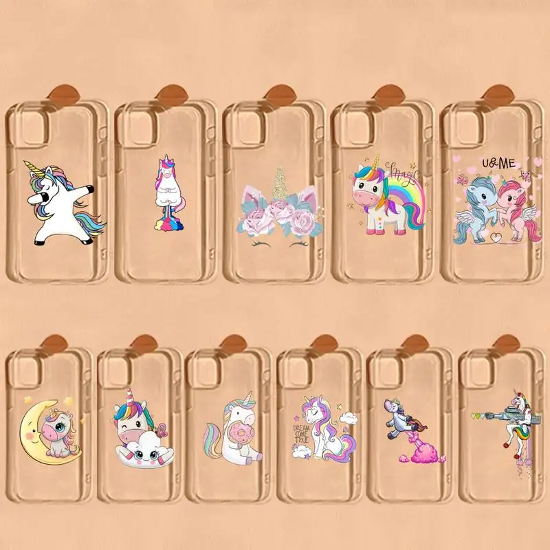 

Cute cartoon unicorn Phone Case for iphone 13 11 12 13 mini pro XS MAX 8 7 6 6S Plus X 5S SE 2020 XR cover