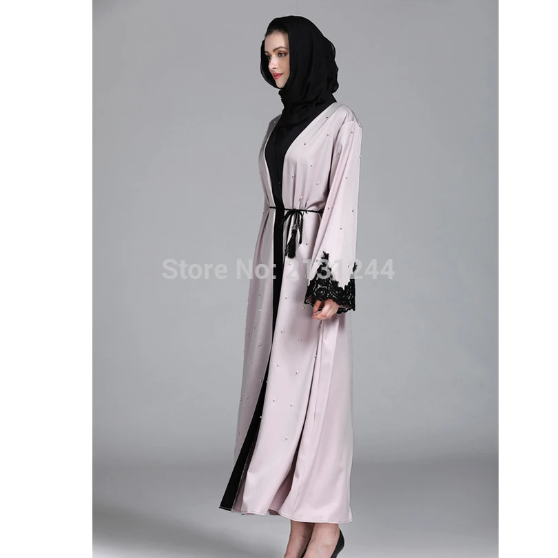 Женская одежда ручной жемчуг расшитая бисером нашивка дизайн мусульманский